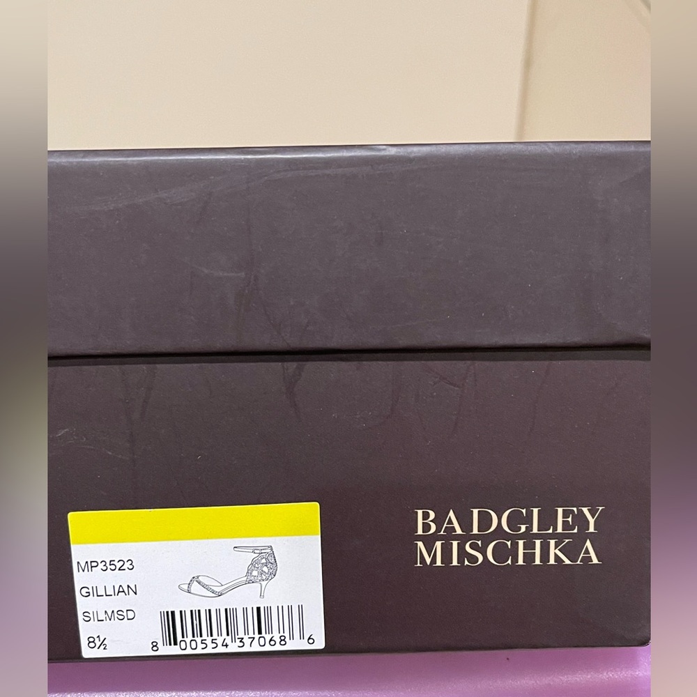 Badgley Mischka Gillian Silver NWT 8.5